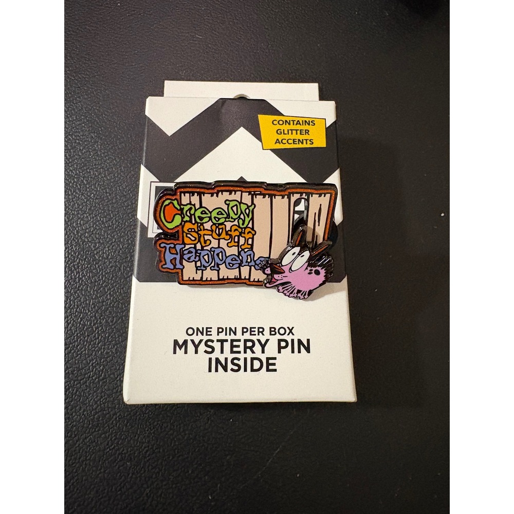 Buckle-Down Courage the Cowardly Dog Sliding Pin-Courage (Creepy Stuff Happens)